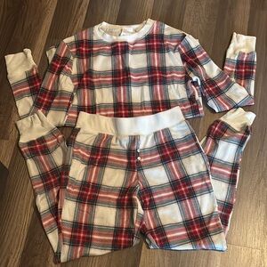 Plaid Pajamas - Red and White